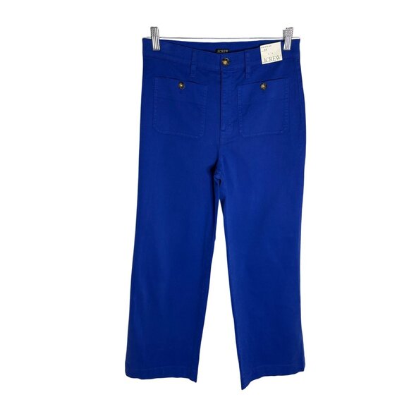 NWT J. Crew Sailor Slim Wide-Leg Chino Pant In Harbor View-sz 27 - Picture 1 of 10
